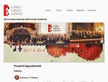 Tablet Screenshot of corovirgofidelis.it